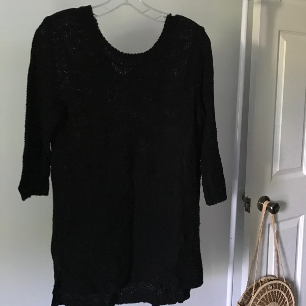 Black sweater dress